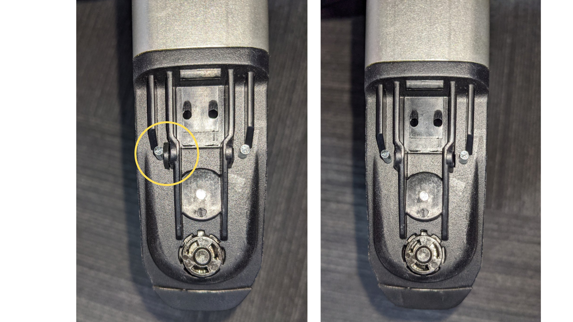 Remove broken piece of plastic .png